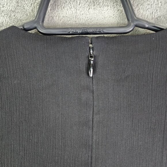 Women's Black Express Romper Long Sleeve Wrap V Neck 100% Polyester Size XS - Picture 13 of 14